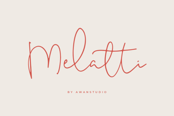 Melatti Font Poster 1