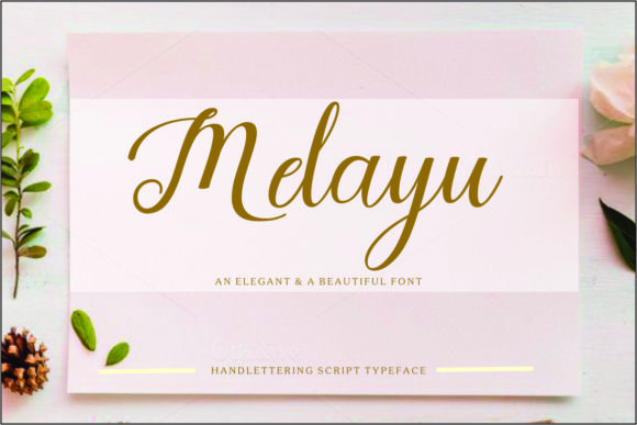 Melayu Script Font Poster 1