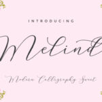 Melinda Script Font Poster 1