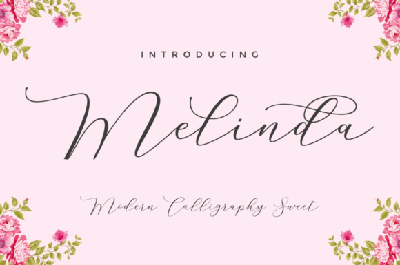 Melinda Script Font Poster 1