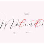 Melinda Script Font Poster 2