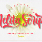 Melita Script Font Poster 1