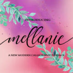 Mellanie Font Poster 1