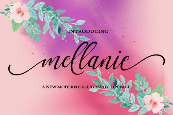 Mellanie Font Poster 1