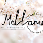 Mellanis Font Poster 1