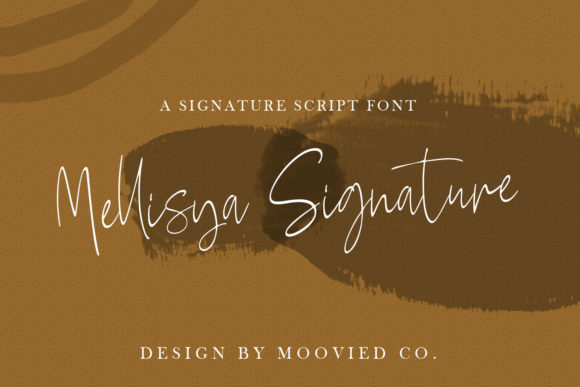 Mellisya Signature Font Poster 1