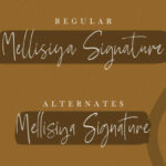 Mellisya Signature Font Poster 6