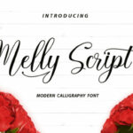 Melly Script Font Poster 1