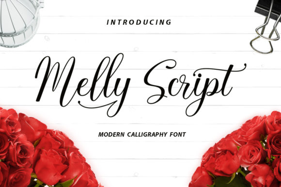 Melly Script Font Poster 1