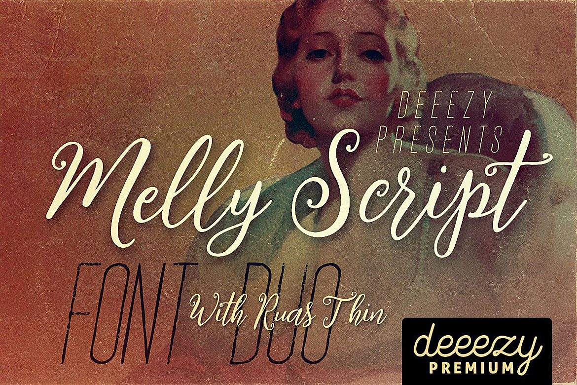 Melly Script Font Duo Font Poster 1