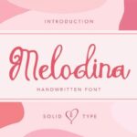 Melodina Script Font Poster 1