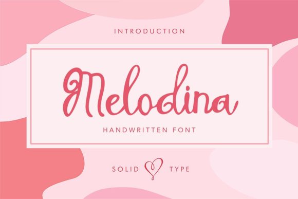 Melodina Script Font Poster 1
