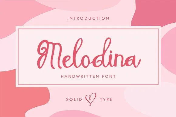 Melodina Script Font Melodina Script Font Poster 1