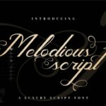 Melodious Script Font Poster 1