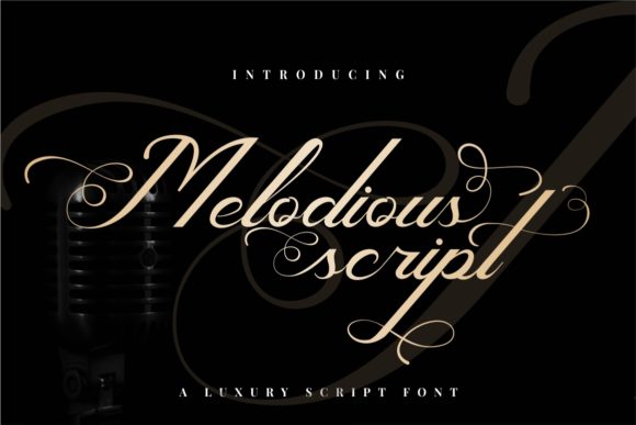 Melodious Script Font Poster 1
