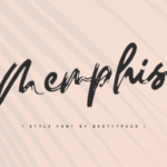 Memphis Font Poster 1