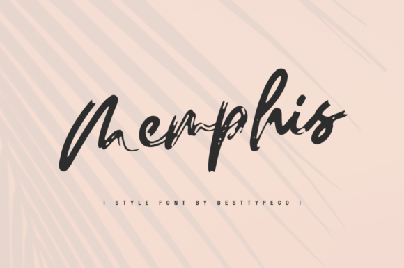 Memphis Font Poster 1