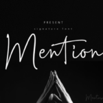 Mention Font Poster 1