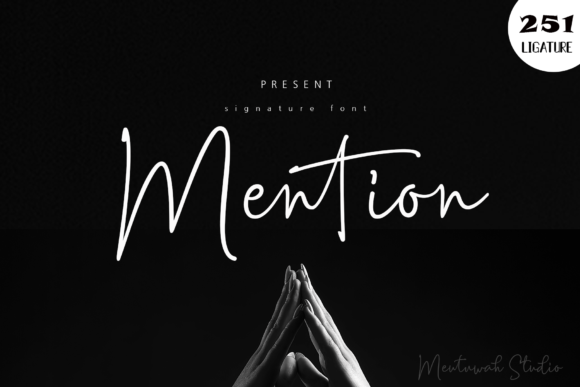 Mention Font Poster 1