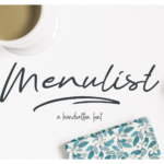 Menulist Font Poster 1