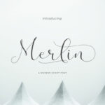 Merlin Script Font Poster 1