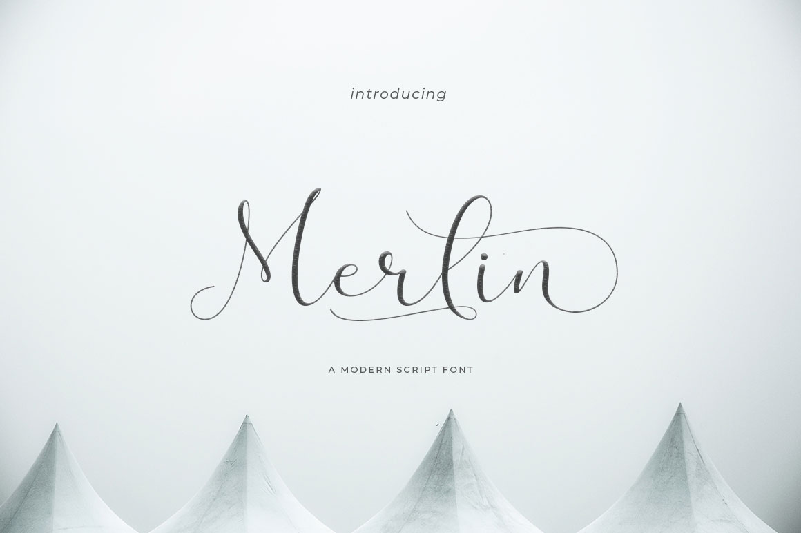 Merlin Script Font Poster 1