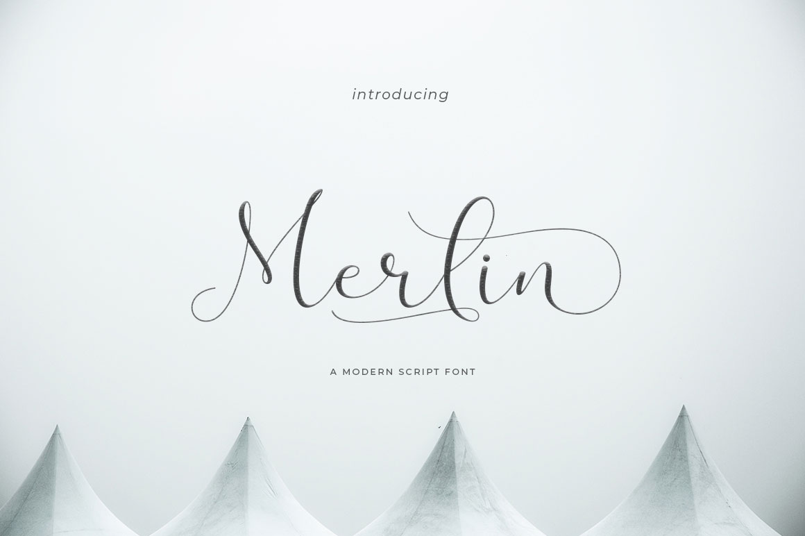 Merlin Script Font Poster 1
