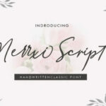 Merrxi Script Font Poster 1