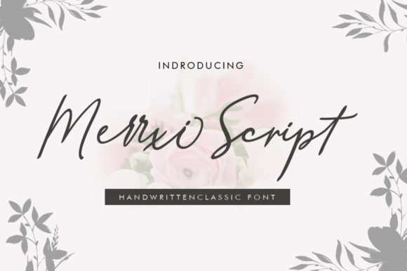 Merrxi Script Font Poster 1