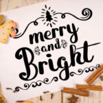 Merry and Bright Font Poster 2