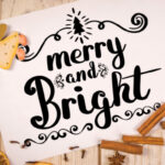 Merry and Bright Font Poster 2