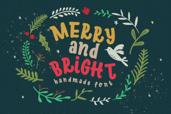 Merry Bright Font Poster 1