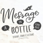 Message in a Bottle Duo Font Poster 1