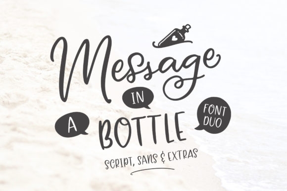 Message in a Bottle Duo Font Poster 1