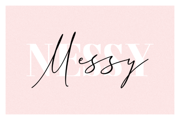 Messy Nessy Duo Font Poster 1