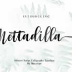 Mettadilla Script Font Poster 1