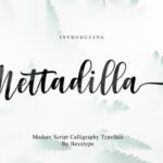 Mettadilla Script Font Poster 14