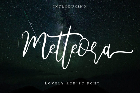 Metteora Script Font Poster 1