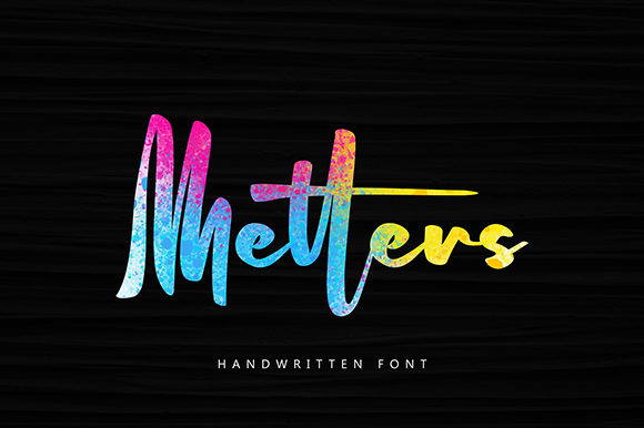 Metters Font Poster 1