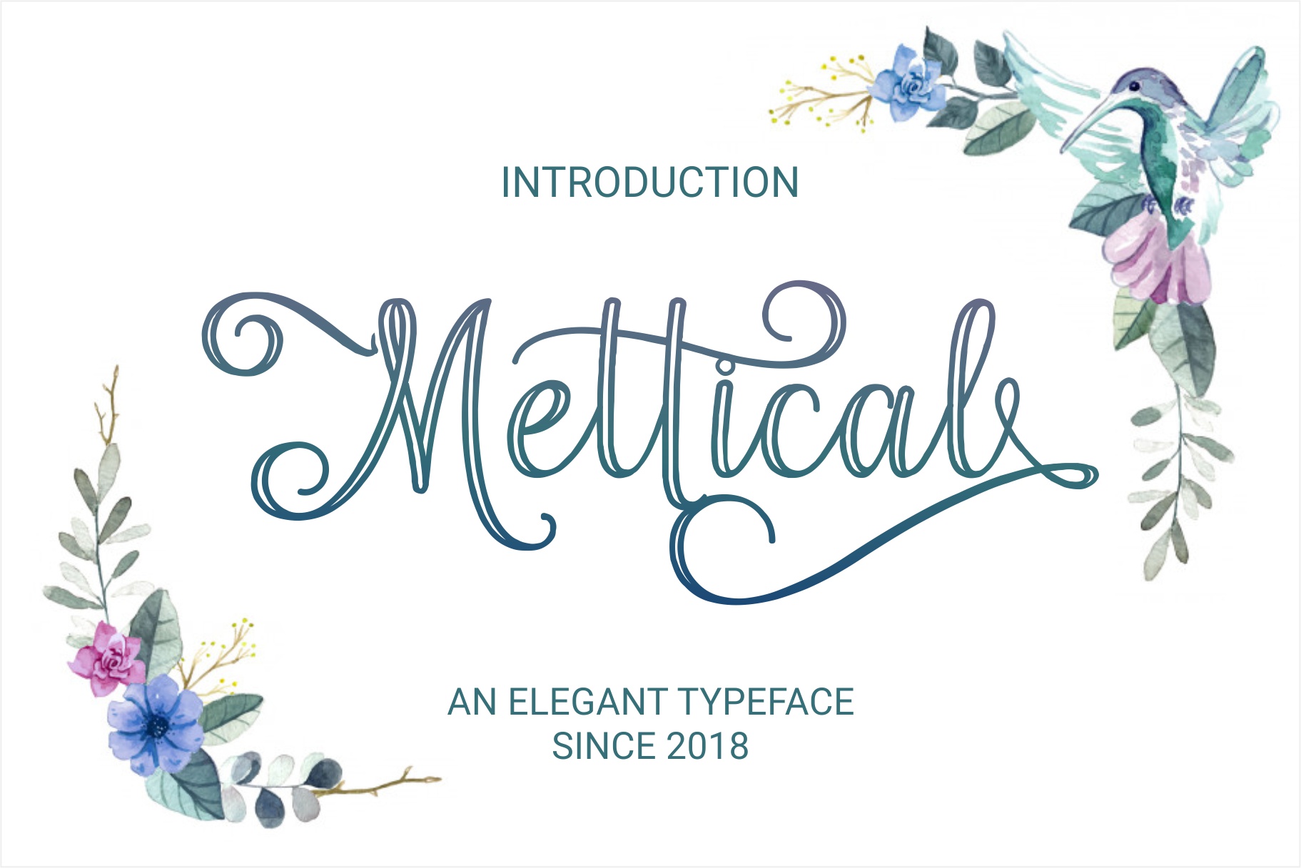Mettical Font Poster 1