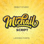 Michail Script Font Poster 1