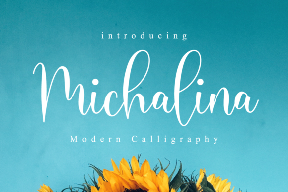 Michalina Script Font Poster 1