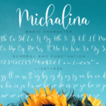 Michalina Script Font Poster 11