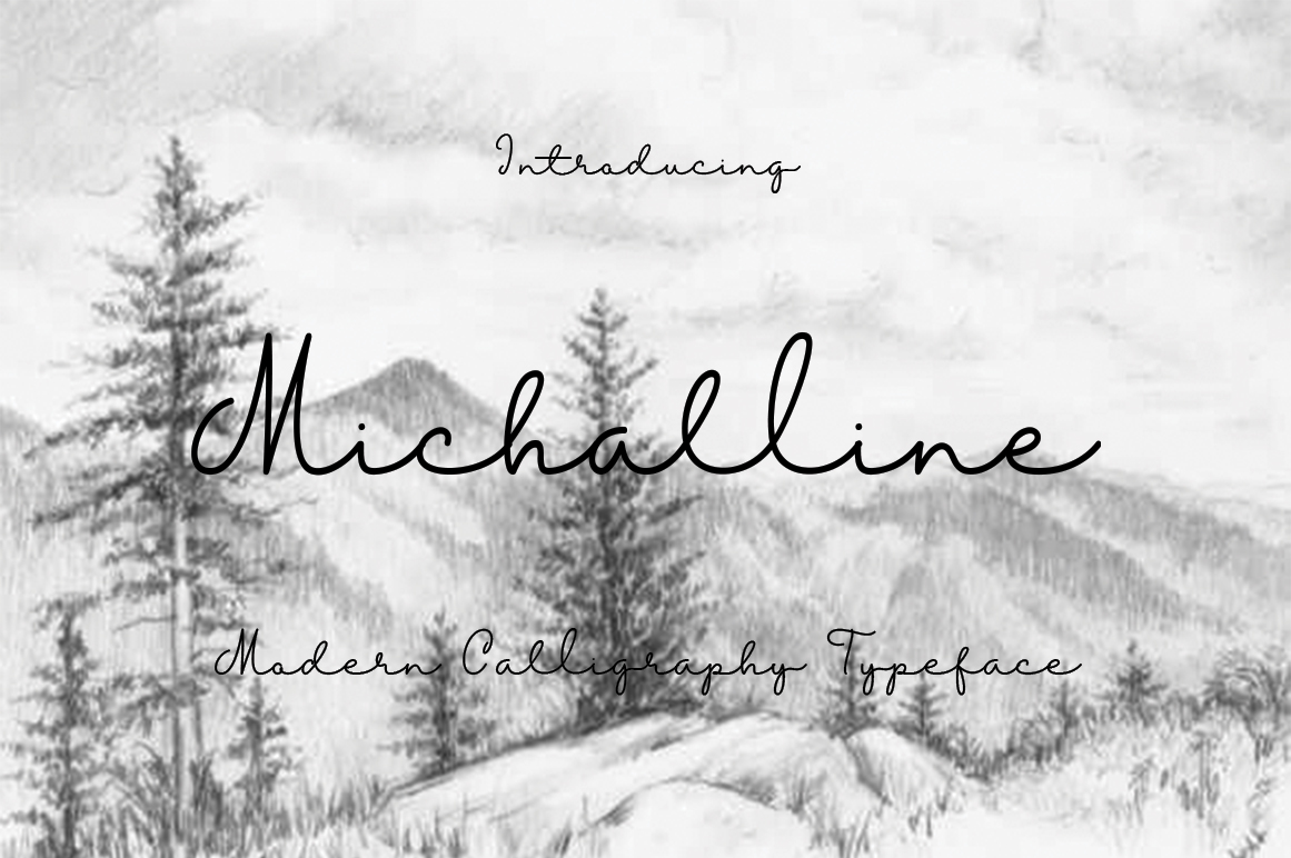 Michalline Font Poster 1