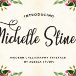 Michelle Stine Script Font Poster 1