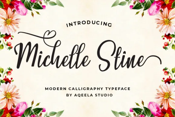 Michelle Stine Script Font Michelle Stine Script Font Poster 1