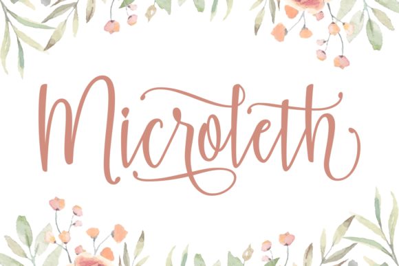 Microleth Font Poster 1
