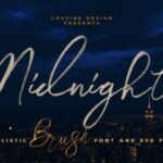 Midnight Font Poster 1