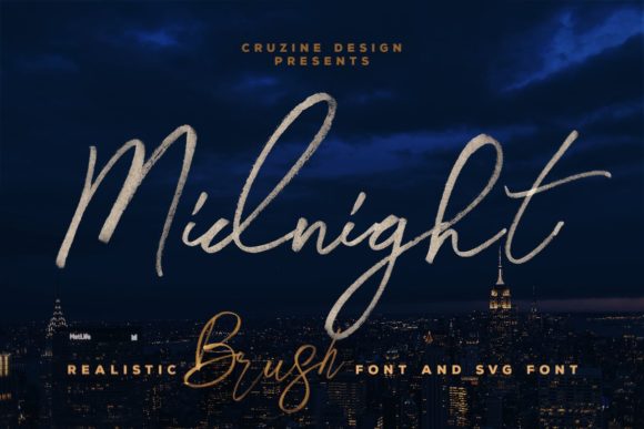 Midnight Font Poster 1