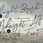 Midnight Font Poster 3